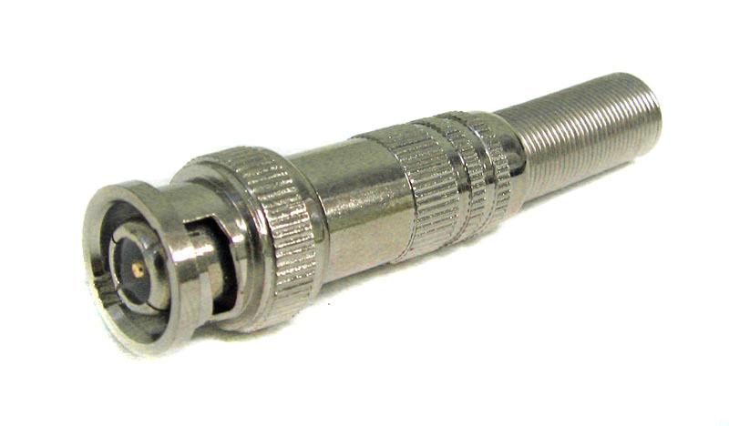 Разъем штекер BNC под винт с пружиной, металл REXANT 05-3073 05-3073
