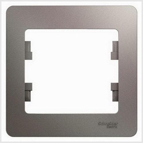 Schneider Electric Glossa Платина Рамка 1-местная IP20 скрытая установка GSL001201