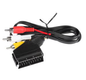 Шнур СКАРТ A/B SCARTx 3RCA(3.2х6.4 мм(1м)