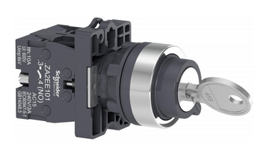 Переключатель с ключом 3 позиции с фиксацией Schneider Electric .,2НO