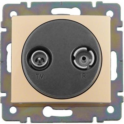 Legrand Valena  Слоновая Кость Розетка механизм TV-FM "Звезда" 1,5dB /774332