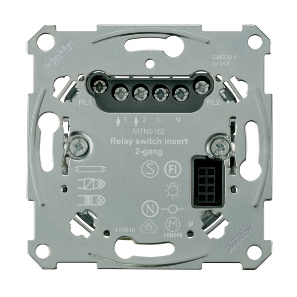 Schneider Electric  MERTEN  D-Life  PlusLink  Реле механизм универсальный 2 канала MTN5162-0000