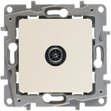 Legrand  Etika  Слоновая Кость Розетка механизм TV топол."Звезда" 2дБ, 0-2400МГц 672351
