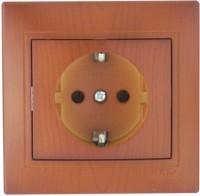 Lezard  Mira  Сосна Розетка с заземляющими контактами керамика скрытая установка Fixline ( 859702 ) 701-0801-122