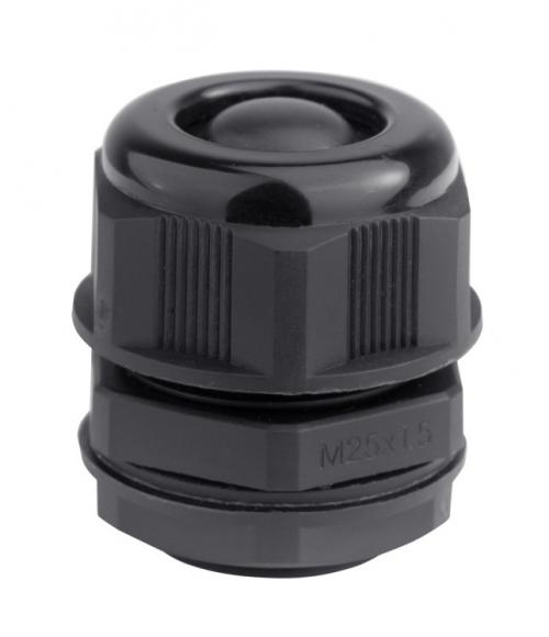 Кабельный ввод IP68, M25, с мембраной, черный, для кабеля d.13-18mm DKC 53M2518