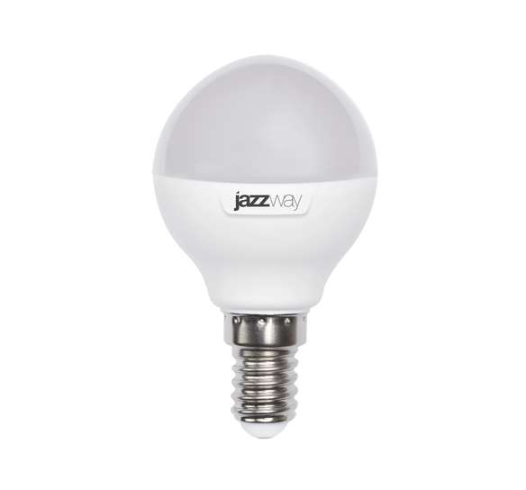 Лампа светодиодная PLED-SP 9Вт G45 шар 3000К тепл. бел. E14 820лм 230В JazzWay 2859570A
