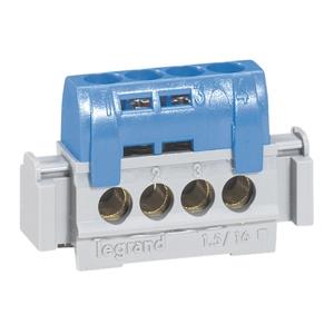 Legrand 4840 Клеммник синий 4х1.5-16мм2
