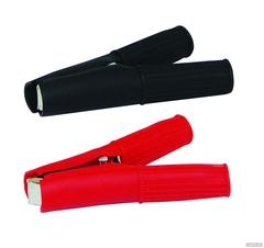 Зажим крокодил  ЗКИ 30А 75мм в изоляции, красный TDM