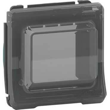 Schneider Electric Mureva Styl  Антрацит Крышка для бокса под инсталляцию механизмов Unica IP55 MUR35106