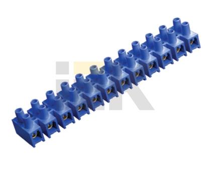 Зажим винтовой ЗВИ-80 н/г 10-25мм2 12пар ИЭК синие