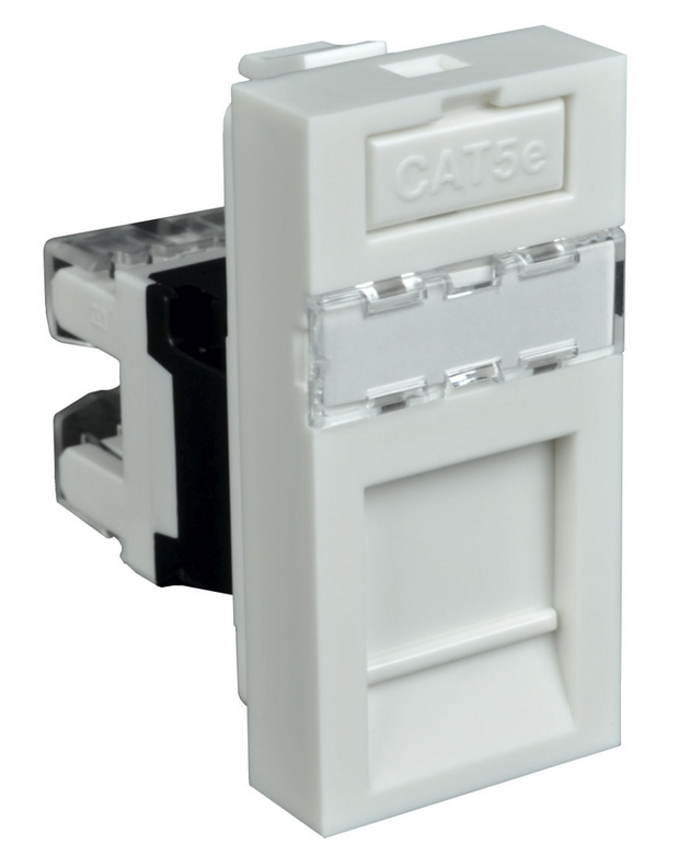 Розетка компьютерная RJ-45 QUADRO QD 45x22,5 (HB)