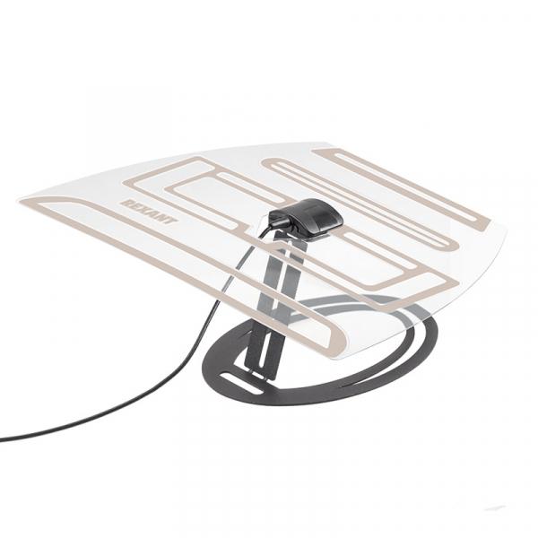 Антенна комнатная "АКТИВНАЯ" для цифрового телевидения DVB-T2 REXANT Ag-701 34-0701