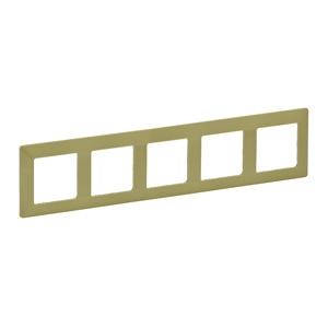 Legrand  Valena  LIFE  Лайм Рамка 5-местная универсальная скрытая установка IP20 / 754085