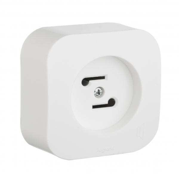 Legrand  Quteo  Белый Розетка Радио открытая установка 782219