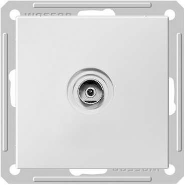 Schneider Electric  Wessen59  Матовый Хром  Розетка ТВ без рамки скрытая установка оконечная RTS-151-5-86