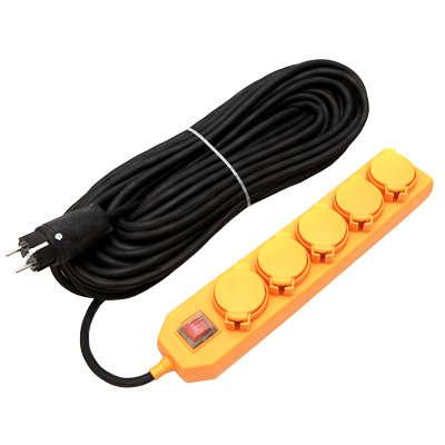 Удлинитель-шнур 5х30м с заземл. 16А IP44 У10-026 КГ 3х1.5 с выкл. с индик. розетки с защ. крышкой UNIVersal 9634140