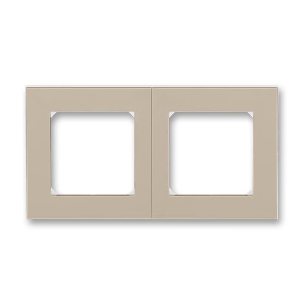 ABB  Levit  Кофе макиато/Белый Рамка 2-местная 2CHH015020A6018