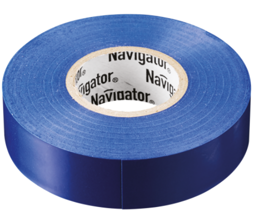Изолента ПВХ синяя 15мм 20м Navigator  NIT-B15-20/B 71 107
