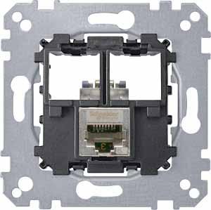 Schneider Electric Merten  Розетка  Actassi 1хRJ45 телекоммуникационная Cat5e STP MTN4575-0011