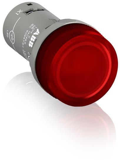 ABB Лампа CL2-542R красная со встроенным светодиодом 380-415В AC /1SFA619403R5421/