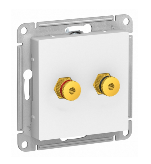 Schneider Electric AtlasDesign  Белый  Розетка аудио 2-местная ATN000187