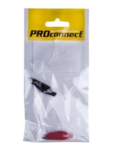 Зажим крокодил   5А 40мм  в изоляторе  PROCONNECT ( пакет БОБ) 2 шт 16-0001-9