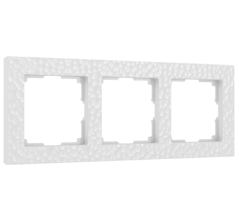 Werkel  Hammer Белый Рамка 3-местная W0032401/ a052519