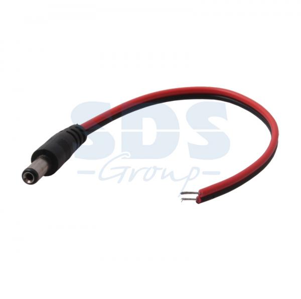 Разъем питания штекер 2.5х5.5x10 мм с проводом 20 см REXANT 14-0324