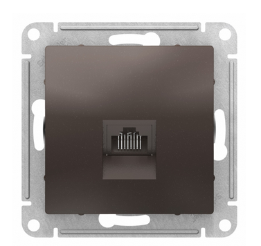 Schneider Electric AtlasDesign Мокко  Розетка компьютерная RJ45, механизм ATN000683