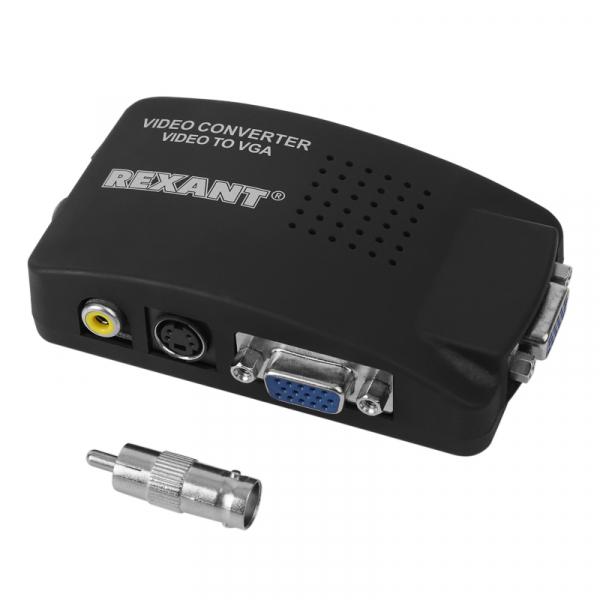 Конвертер BNC + S-video на VGA REXANT 17-6910
