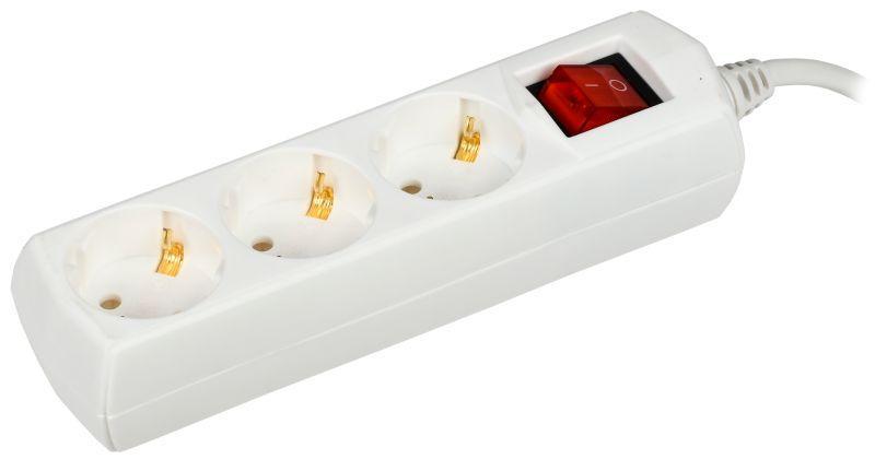Удлинитель 3х5м с заземл. 10А IP20 Generica У03В 2P+PE 250В 3х1 IEK WYP10-10-03-05-ZK-G
