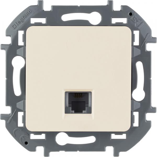 Legrand INSPIRIA Слоновая кость Розетка RJ11 IP20 скрытая установка 673821