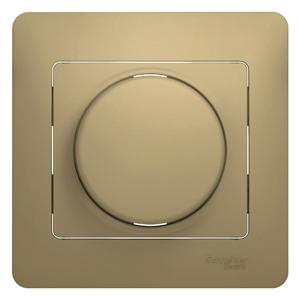 Schneider Electric Glossa Титан Диммер универсальый 600Вт/ВА в сборе с рамкой IP20 скрытая установка GSL000436