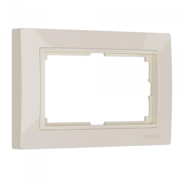 Werkel  Snabb Basic Слоновая Кость Рамка для 2-местной розетки  WL03-Frame-01-DBL-ivory/ a040199