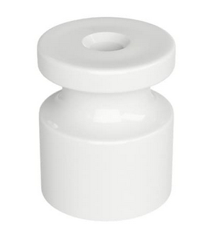 МезонинЪ Изолятор универсальный пластиковый, цвет - белый (10шт/упаковка) розничная упаковка GE30025-01-R10