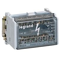 Модульный распределительный блок Legrand  2пх7контактов100А 4880