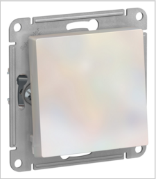 Schneider Electric AtlasDesign Жемчуг  Переключатель 1-клавишный, схема 6, 10АХ, механизм ATN000461