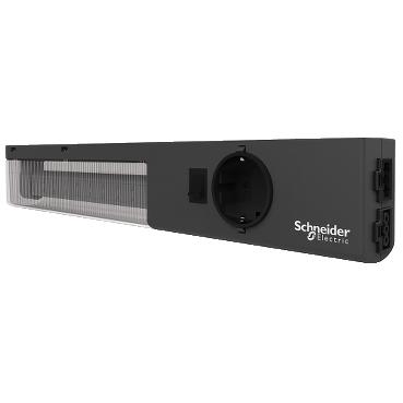 СВЕТОДИОДНЫЙ LED СВЕТИЛЬНИК С РОЗЕТКОЙ SCHUKO И ВЫКЛЮЧАТЕЛЕМ 10ВТ 120-230В AC Schneider Electric NSYLAMLDS