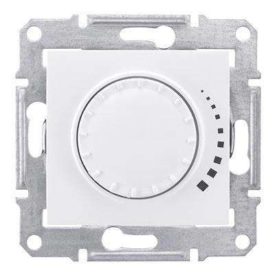 Schneider Electric Sedna  Белый Диммер механизм поворотный емкостный  230В,  25-325 Вт/ВА IP20 скрытая установка SDN2200621