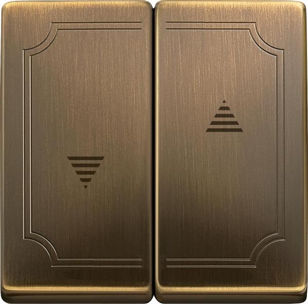 Schneider Electric Merten  Антич. Латунь  Клавиша 2-местная для жалюзи MTN411543