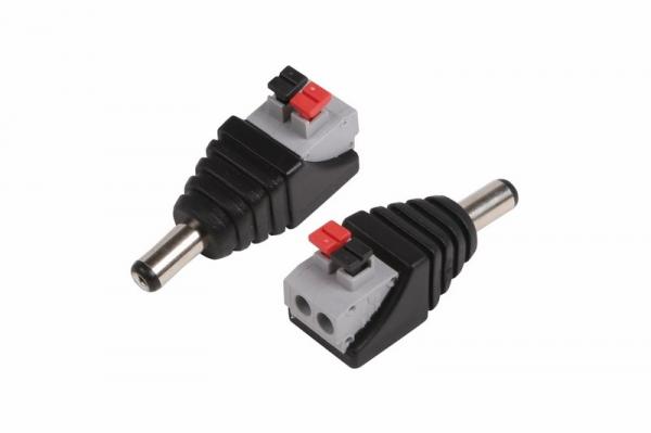 РАЗЪЁМ  питания штекер  2.1х5.5  с быстрозажимной колодкой  (блистер)  REXANT 14-0314-2