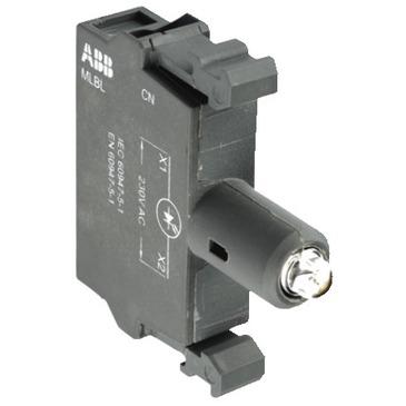 Патрон ABB MLBL-07W со встроенным светодиодом белый 230В AC /1SFA611621R1075/