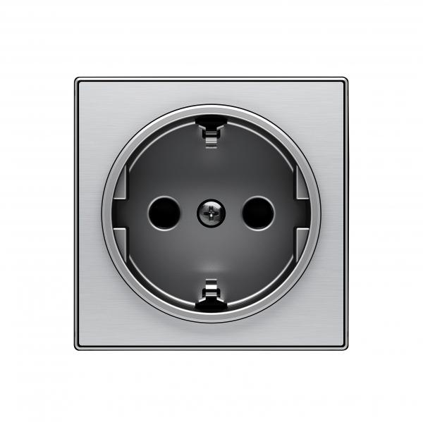 ABB  SKY  Нержавеющая Сталь Накладка для розетки Schuko,  /2CLA858800A1401/