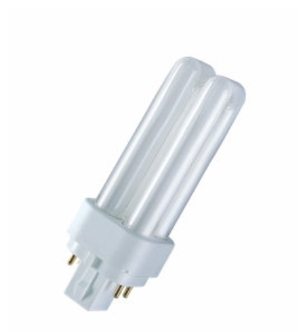 Компактная люминесцентная лампа OSRAM DULUX D/E 13W/830 G24Q-1 10X1