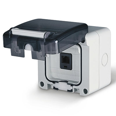 DKC  Quadro  Розетка RJ 45, настенная DIS137648150