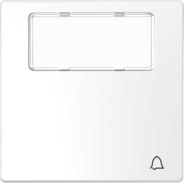 Schneider Electric  MERTEN  D-Life  Белый Лотос  Клавиша с линзой для LED модуля, с символами звонок MTN3325-6035