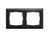 Werkel  Fiore  Черный Матовый Рамка 2-местная WL14-Frame-02/ a038842