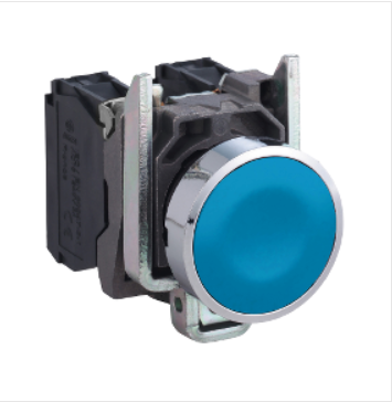 Кнопка 22м с возвратом синяя Schneider Electric XB4BA61