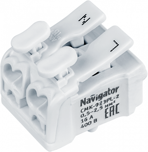 Navigator 61 690 NTC-CMK-923PL-2-50 Клеммы монтажные (50 шт/уп) 61690