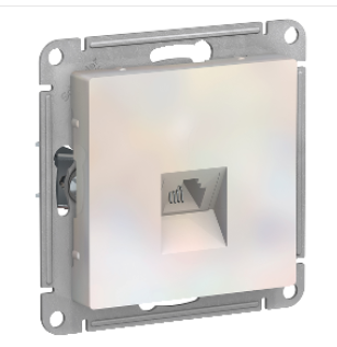 Schneider Electric AtlasDesign Жемчуг  Розетка телефонная RJ11, механизм ATN000481